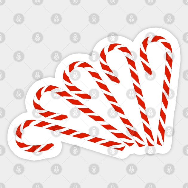 Christmas Candy Canes Left Sticker by ellenhenryart